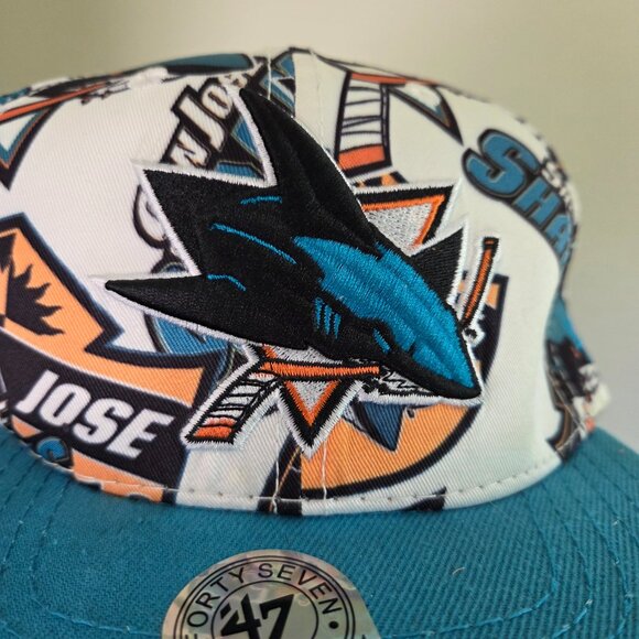 San Jose Sharks New Era 47 Graphic Print Snapback - Picture 3 of 8